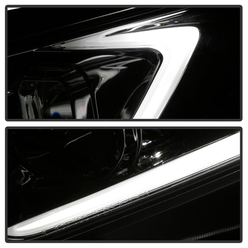 SPYDER xTune 09-14 Acura Projector Headlights - Light Bar DRL - Chrome (PRO-JH-ATSX09-LB-C) 9042225 9042225 Photo - Unmounted