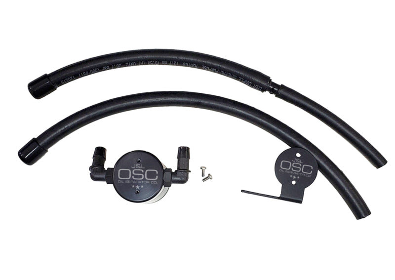 J&L 07-21 Toyota Tundra 5.7L Driver Side Oil Separator 3.0 - Black Anodized 3105D-B 3105D-B Photo - Primary