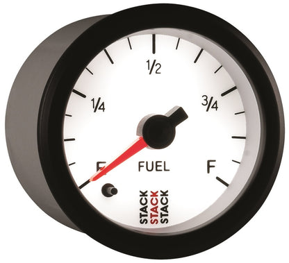 Autometer Stack 52mm 0-280 Ohm Programmable Pro Stepper Motor Fuel Level Gauge - White ST3365 ST3365 User 6