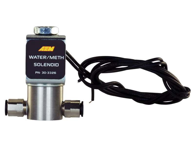 AEM Water/Methanol Injection System - High-Flow Low-Current WMI Solenoid - 200PSI 1/8in-27NPT In/Out 30-3326 30-3326 Photo - Primary