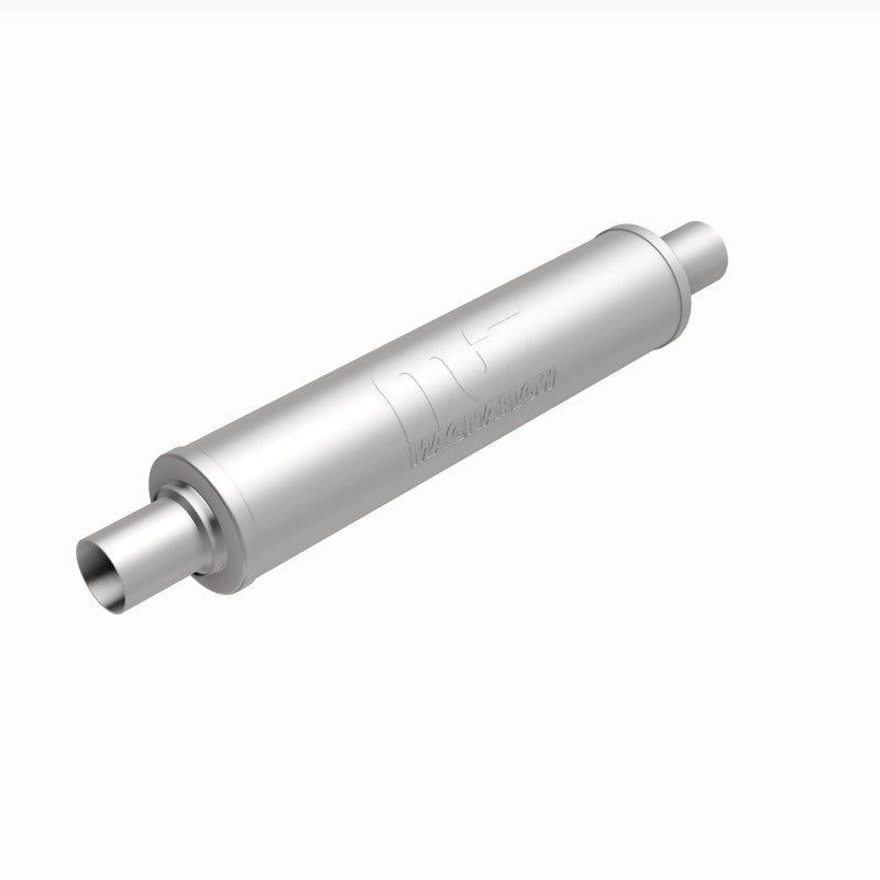 MagnaFlow 4" Round Center/Center Straight Through Performance Muffler 10424 360 Degree Image Set