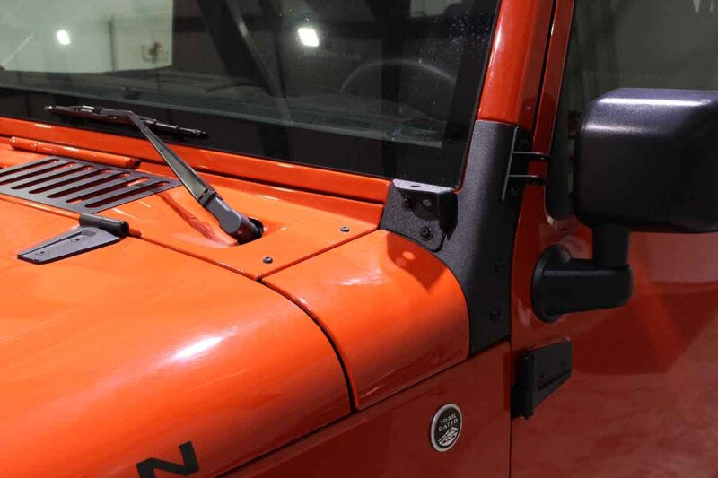 Fishbone Offroad 07-18 Jeep Wrangler JK Windshield Light Bracket FB21015 FB21015 Photo - lifestyle view