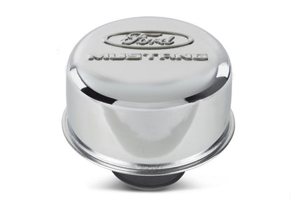 Ford Racing Chrome Breather Cap w/ Ford Mustang Logo 302-220 302-220 Photo - Unmounted