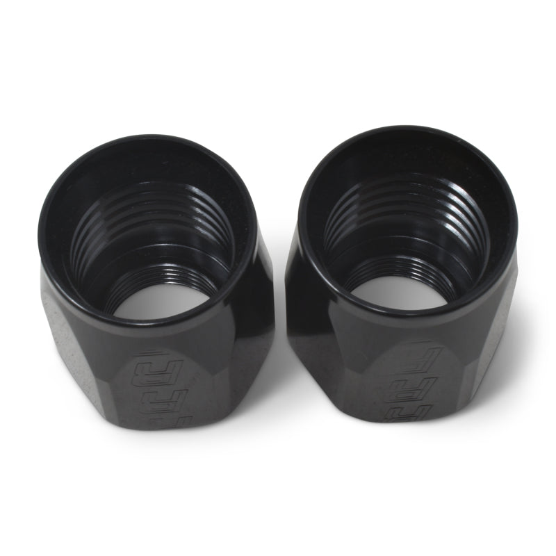 Russell Performance 2-Piece -8 AN Full Flow Swivel Hose End Sockets (Qty 2) - Polished and Black 615533 615533 Photo - out of package