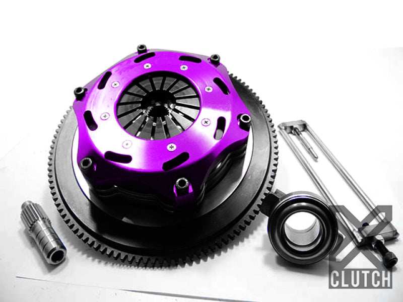 XCLUTCH 07-17 Mitsubishi Lancer EVO X 2.0L 7.25in Twin Solid Ceramic Clutch Kit XKMI18523-2E XKMI18523-2E Photo - Primary