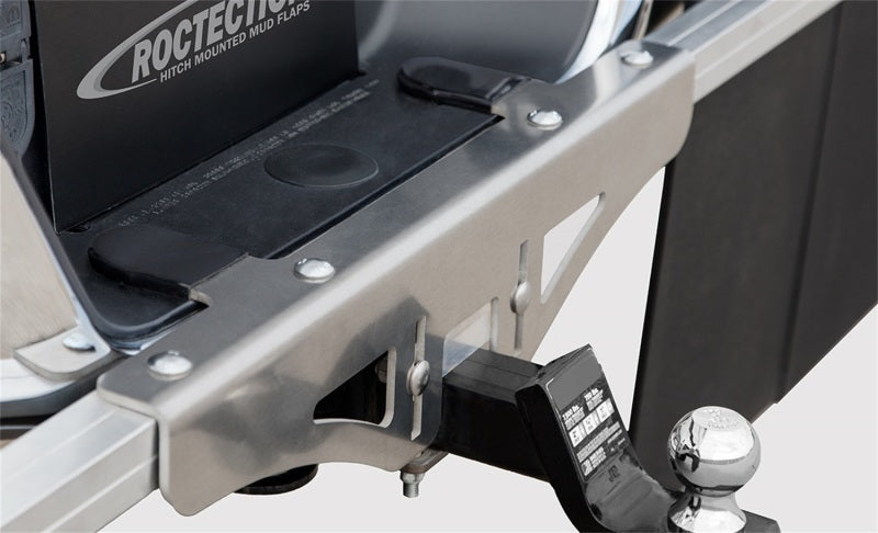 Access Rockstar Roctection Universal (Fits Most P/Us & SUVs) 80in. Wide Hitch Mounted Mud Flaps C100001 C100001 Photo - Mounted