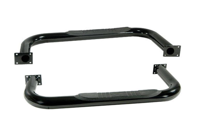 Rugged Ridge Tube Side Step Kit,Round,3 Inch,Black;87-95 Jeep Wrangler YJ 11590.03 Photo - Primary