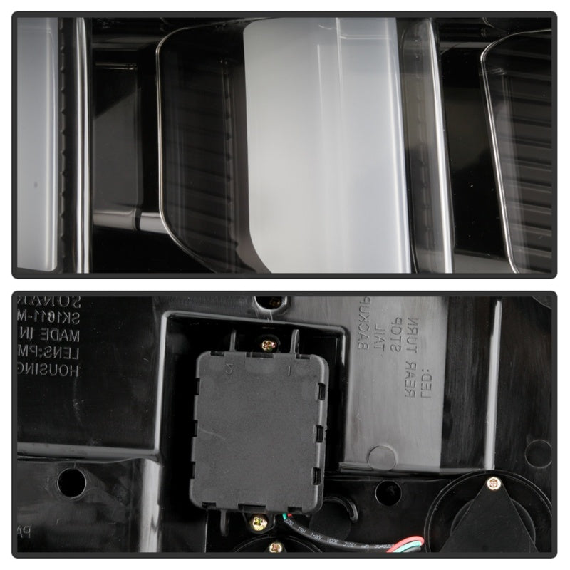 Spyder 10-12 Ford Mustang - Light Bar Seq. Turn Signal LED Tail Lights - Black - ALT-YD-FM10-LED-BK 5085108 5085108 Photo - Unmounted