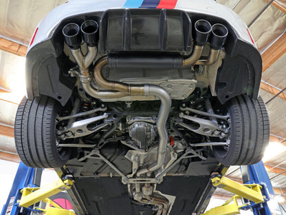 aFe MACHForce XP Exhausts Cat-Back SS 19-21 BMW M2 Competition L6-3.0L w/Polished Tips 49-36350-P 49-36350-P Photo - Mounted