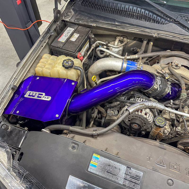 Wehrli 01-04 Duramax LB7 4in. Stage 2 High Flow Bundle Intake Kit - Cat Yellow WCF100300-CAT WCF100300-CAT Photo - Mounted
