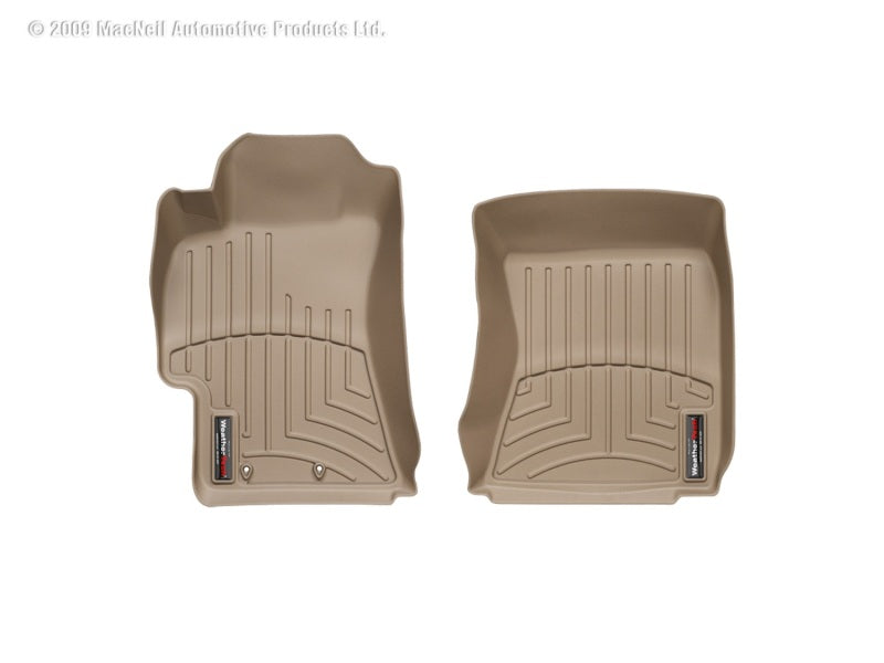 WeatherTech WT FloorLiner - Front - Tan Floor Mats Floor Mats - Rubber main image