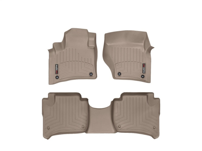 WeatherTech WT FloorLiner - Front - Tan Floor Mats Floor Mats - Rubber main image