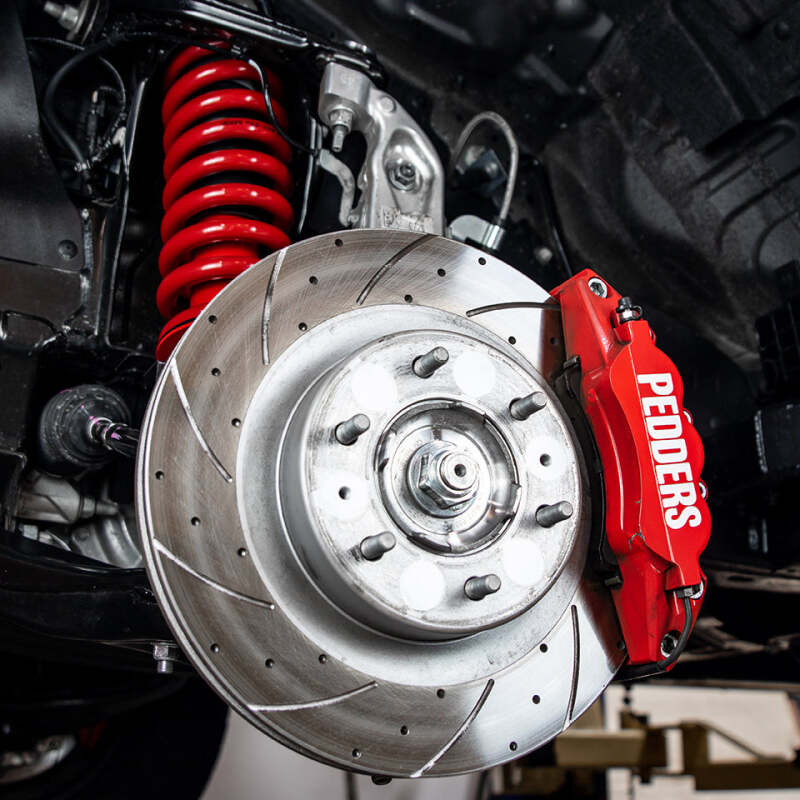 Pedders 2019+ Ford Ranger Front TrakRyder eXtreme Brake Kit PED-PEBK05 ped-PEBK05 Photo - Mounted