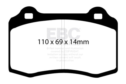 EBC Disc Brake Pad Set DP41140R Photo - Primary