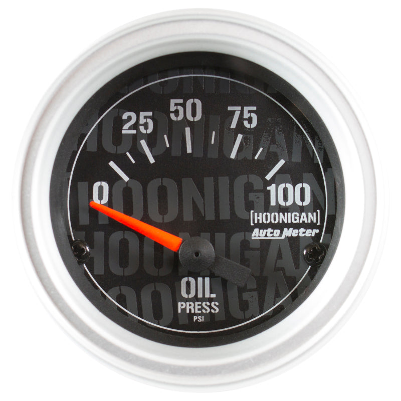 Autometer 2-1/16" Oil Pressure, 100 Psi, Electric, Hoonigan 4327-09000 Photo - Primary
