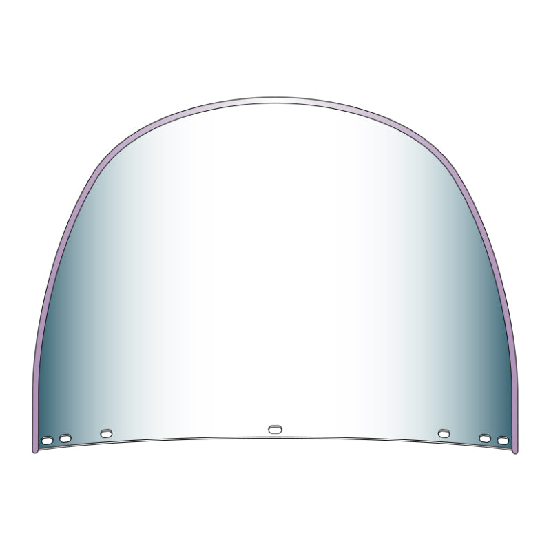 National Cycle Heritage Standard Top Rounded Replacement Beaded Windshield 7 Bolt-Clear 20002 20002 User 1