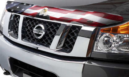 Stampede 2016-2019 Nissan Titan XD Vigilante Premium Hood Protector - Flag 2418-30 2418-30 Photo - Mounted