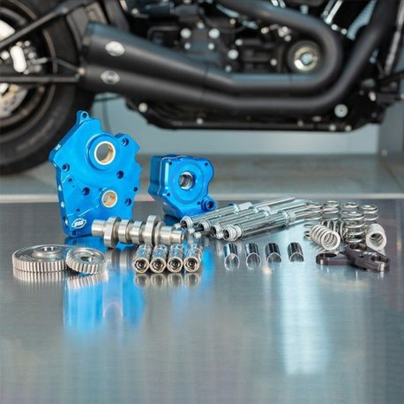 S&S Cycle 2017+ M8 Models Gear Drive 550GG Cam Chest Kit w/ Chrome Pushrod Tubes - Water Cooled 310-1081A 310-1081A Photo - Primary
