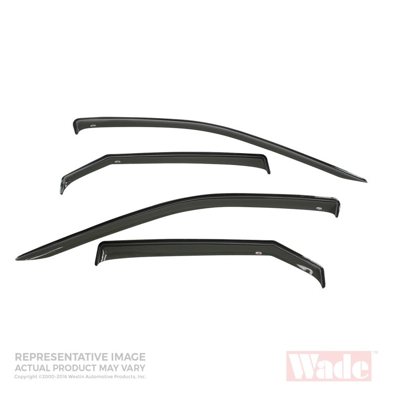 Westin 2001-2010 Chrysler PT Cruiser Wade Slim Wind Deflector 4pc - Smoke 72-35406 72-35406 Photo - Primary