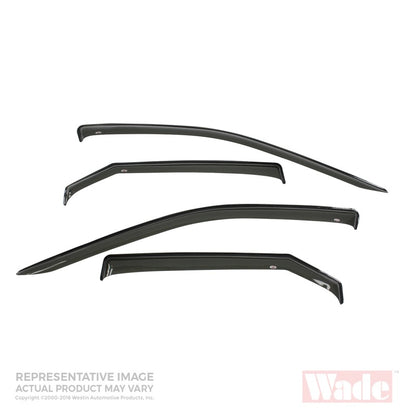 Westin 2001-2010 Chrysler PT Cruiser Wade Slim Wind Deflector 4pc - Smoke 72-35406 72-35406 Photo - Primary