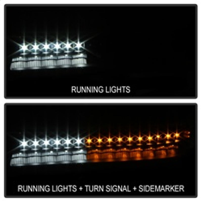 SPYDER xTune GMC Sierra 99-06 /Yukon 00-06 Headlights & LED Bumper Lights - Black HD-JH-GS99-LED-SET-BK 9037399 9037399 Photo - Unmounted