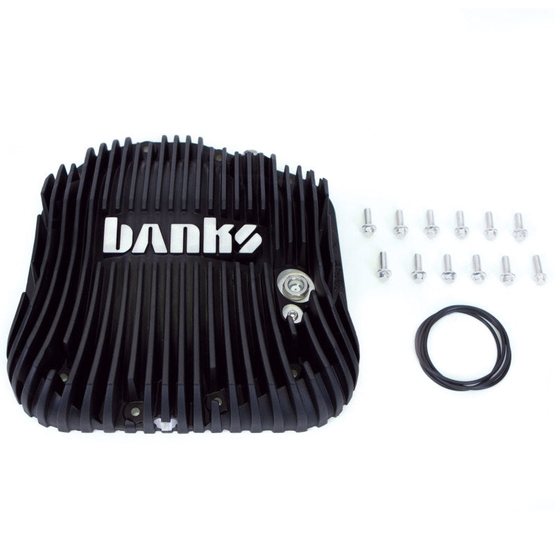 Banks 85-19 Ford F250/ F350 10.25in 12 Bolt Black-Ops Differential Cover Kit 19258 19258 Photo - lifestyle view