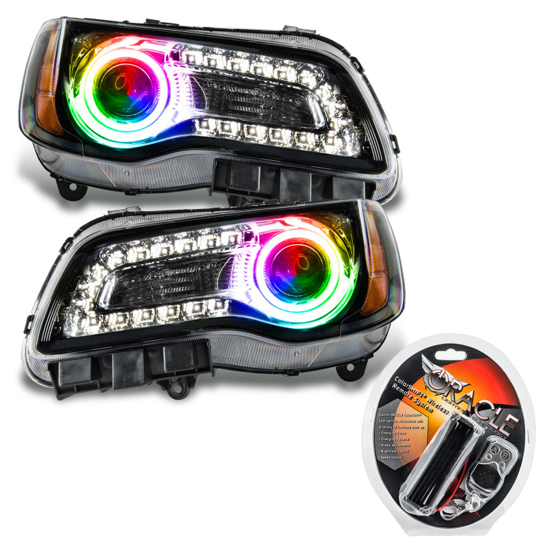ORACLE Lighting Oracle 11-14 Chrysler 300C SMD HL - Black - NON HID - ColorSHIFT 7729-330 7729-330 Photo - Primary