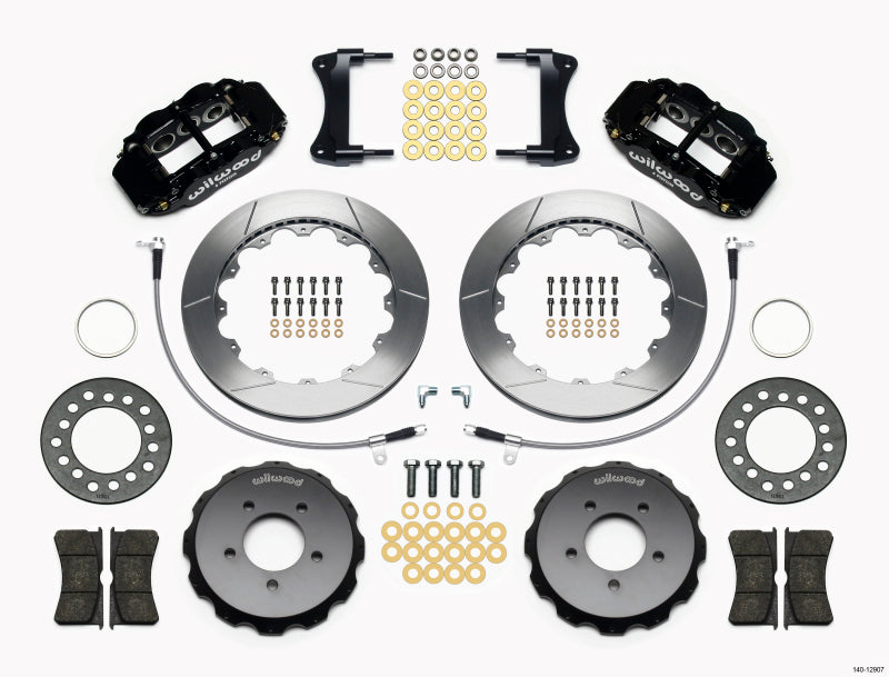 Wilwood Narrow Superlite 6R Front Hat Kit 12.88in 2005-Up Mazda Miata w/ Lines 140-12907 140-12907 Photo - Primary