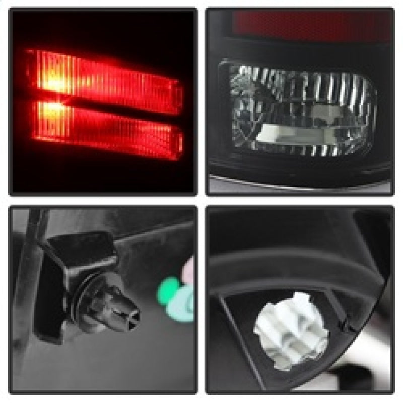 Spyder Dodge Ram 1500 09-14 LED Tail Lights Incandescent- Blk Smke ALT-YD-DRAM09-LED-BSM 5078124 5078124 Photo - Unmounted
