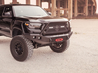 Road Armor 16-20 Toyota Tacoma Stealth Front Winch Bumper w/Lonestar Guard - Tex Blk 9161F5B 9161F5B Photo - Primary