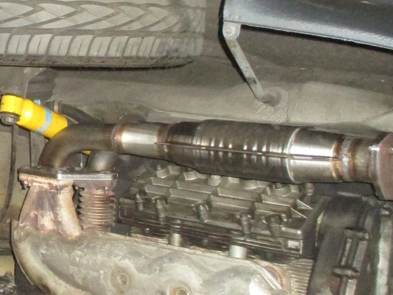 aFe Power Direct Fit 409 SS Catalytic Converter 84-89 Porsche Carrera 911 H6-3.2L 47-46401 47-46401 Photo - Mounted