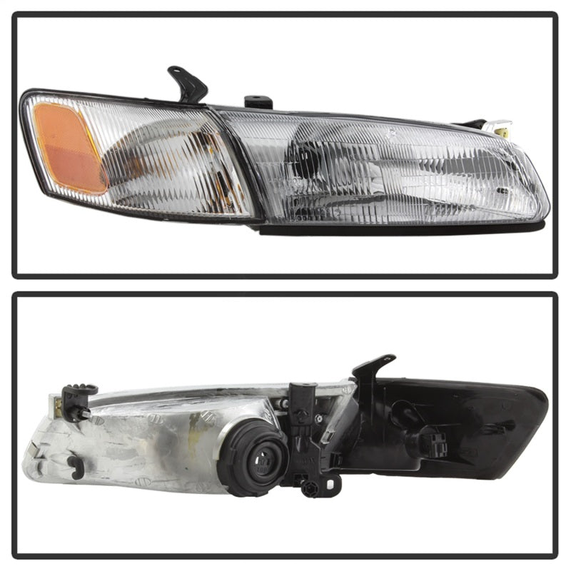 SPYDER xTune 97-99 Toyota Camry 4pc OEM Style Headlights w/Corner Lights - Chrome (HD-JH-TCAM97-SET-C) 9042843 9042843 Photo - Unmounted