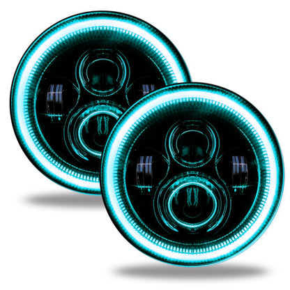 ORACLE Lighting Oracle Jeep Wrangler JL/Gladiator JT 7in. High Powered LED Headlights (Pair) - Dynamic - Dynamic 5769J-332 5769J-332 Photo - Unmounted