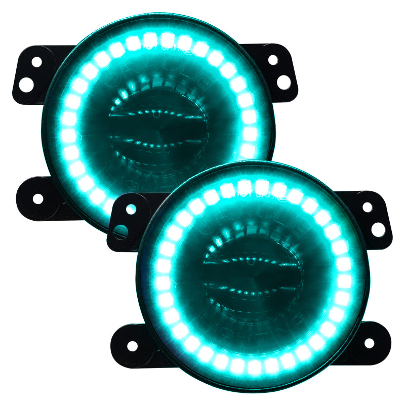 ORACLE Lighting Oracle Jeep Wrangler JK/JL/JT High Performance W LED Fog Lights - ColorSHIFT w/o Controller 5846-334 5846-334 Photo - Unmounted