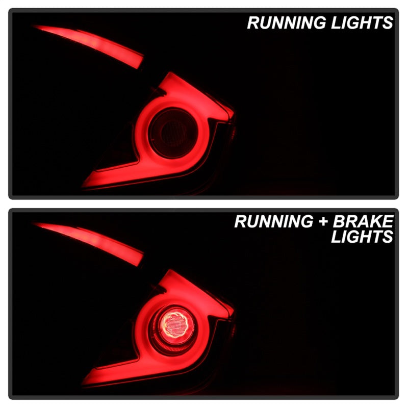 Spyder 16-19 Honda Civic 4 Door Light Bar LED Tail Lights - Black - ALT-YD-HC164D-LB-BK 5086051 5086051 Photo - Unmounted