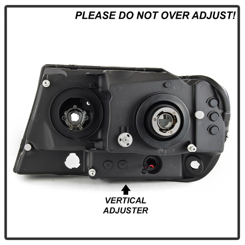 Spyder 99-04 Jeep Grand Cherokee Projector Headlights - Light Bar DRL LED - Black 5085221 5085221 Photo - Unmounted