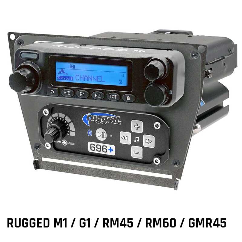 Rugged Radios Polaris RZR PRO XP/Turbo R/PRO R Dash Mount - Rugged M1/G1/RM45/RM60/GMR45 MT-PRO-MM-RM MT-PRO-MM-RM Photo - Primary
