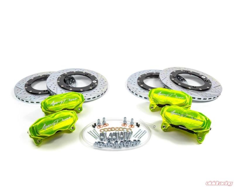 Agency Power Big Brake Kit Front and Rear Monster Green Can-Am Maverick X3 Turbo 14-18 AP-BRP-X3-460-GRN