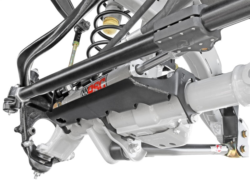 RockJock JL/JT Currectlync High Steer Front Trac Bar Relocation and Ram Assist Steering Mount RJ-441109-103 RJ-441109-103 Photo - Mounted