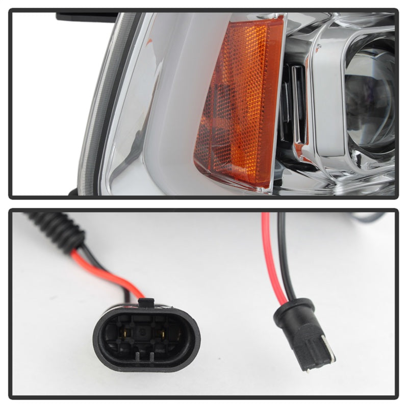 Spyder Dodge Charger 06-10 Projector Headlights - LED Light Bar - Chrome PRO-YD-DCH05V2-LB-C 5085238 5085238 Photo - Unmounted