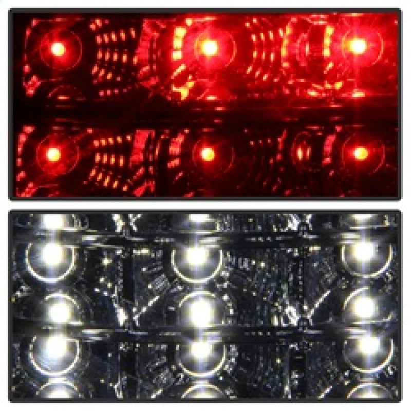 SPYDER xTune 03-06 Chevrolet Silverado 1500/2500HD LED Tail Lights - Red Clear (ALT-JH-CSIL03-CS-RC) 9037665 9037665 Photo - Unmounted