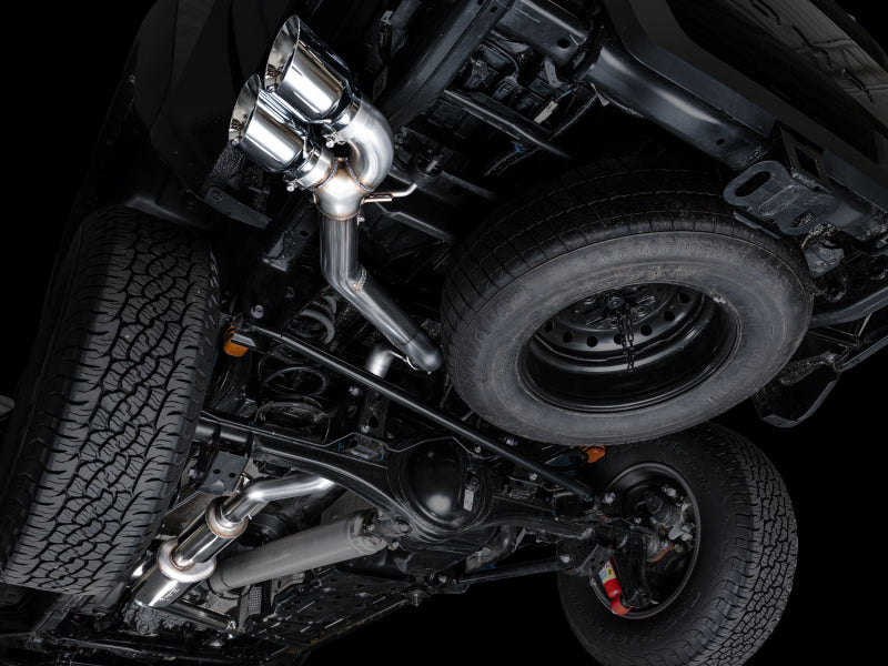 AWE Tuning AWE Exhaust for 4th Gen Toyota Tacoma Dual Chrome Silver Tips 3015-32254 3015-32254 Photo - Mounted