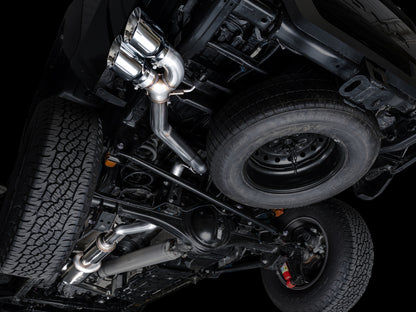 AWE Tuning AWE Exhaust for 4th Gen Toyota Tacoma Dual Chrome Silver Tips 3015-32254 3015-32254 Photo - Mounted
