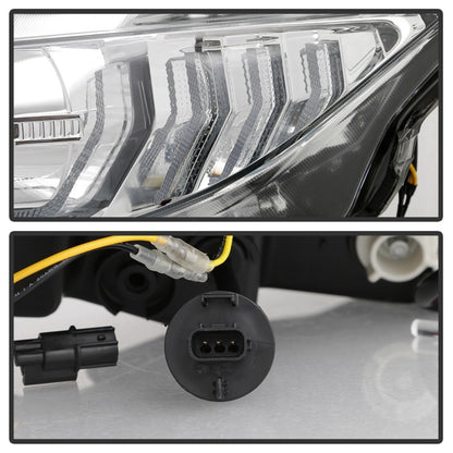 Spyder 16-18 Honda Civic 4Dr w/LED Seq Turn Sig Lights Proj Headlight - Chrome - PRO-YD-HC16-SEQ-C 5086082 5086082 Photo - Unmounted