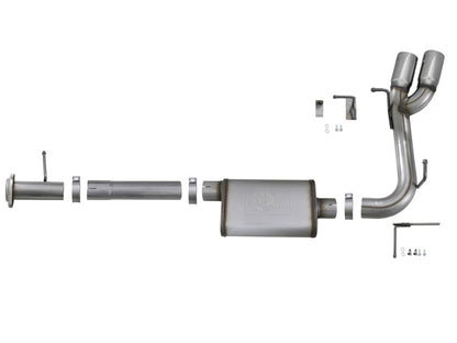 aFe  POWER Rebel Series 3" 409 Stainless Steel Cat-Back Exhaust System 49-44061-P Photo - Unmounted