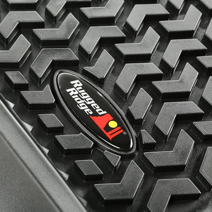 Rugged Ridge All Terrain Floor Liner, Front Pair, Black; 07-18 Jeep Wrangler JK/JKU 12920.01 Photo - Primary
