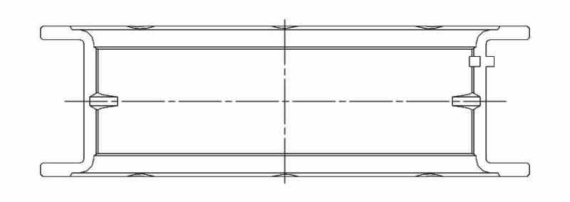 ACL Chevy V8 4.8/5.3/5.7/6.0L Race Series Standard Size Main Bearing Set - CT-1 Coated 5M7298HXC-STD 5M7298HXC-STD Technical Drawing