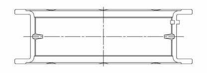 ACL Chevy V8 4.8/5.3/5.7/6.0L Race Series Standard Size Main Bearing Set - CT-1 Coated 5M7298HXC-STD 5M7298HXC-STD Technical Drawing
