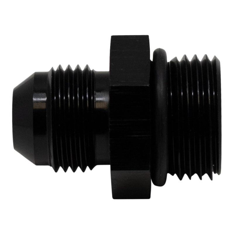 DeatschWerks 10AN ORB Male to 8AN Male Flare Adapter (Incl O-Ring) - Anodized Matte Black 6-02-0406-B 6-02-0406-B Photo - Primary