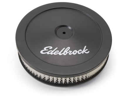 Edelbrock Air Cleaner, Pro-Flo Series, Round, Steel Top, Paper Element, 10" Dia. 1203 Photo - Primary